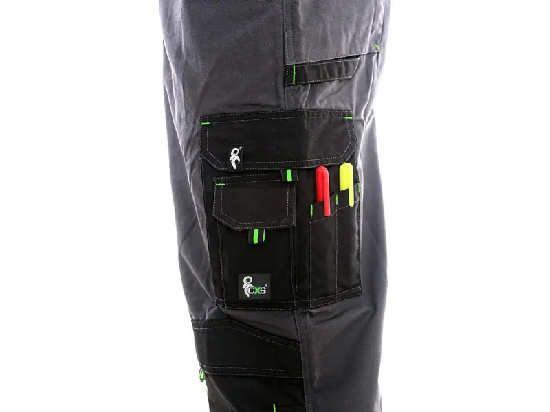 Kalhoty do pasu CXS SIRIUS NIKOLAS, zimní, pánské, šedo-zelené, vel.52-54